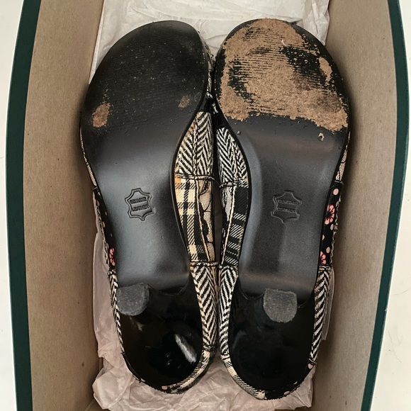 Steve Madden Black/Multicolor Patchwork Fabric Mary Jane Pump, 7.5, GUC. - Picture 6 of 6